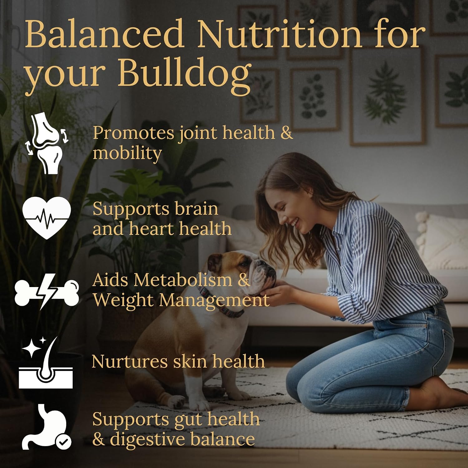Prestige Breed Multivitamins for Bulldogs - Balanced Nutrition with Real Bacon, 90 Count - görsel 2