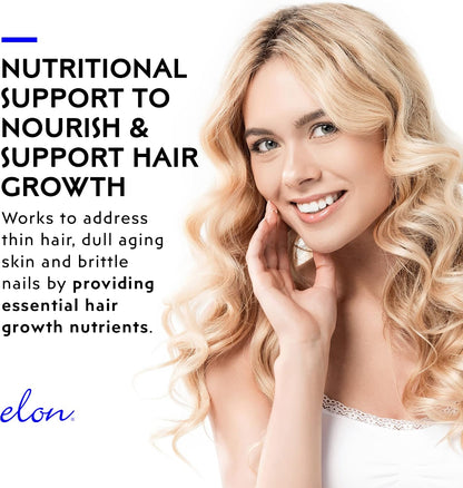 Elon Biotin Gummies for Hair Growth – 5000mcg, Cherry Flavoured, 60 Gummies