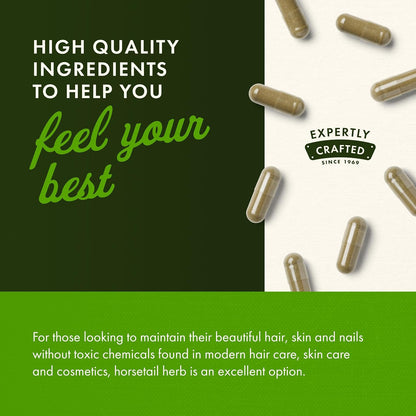 Swanson Horsetail - Herbal Supplement for Healthy Hair, Skin & Nails - 500mg per Capsule, 90 Capsules (4 Pack)
