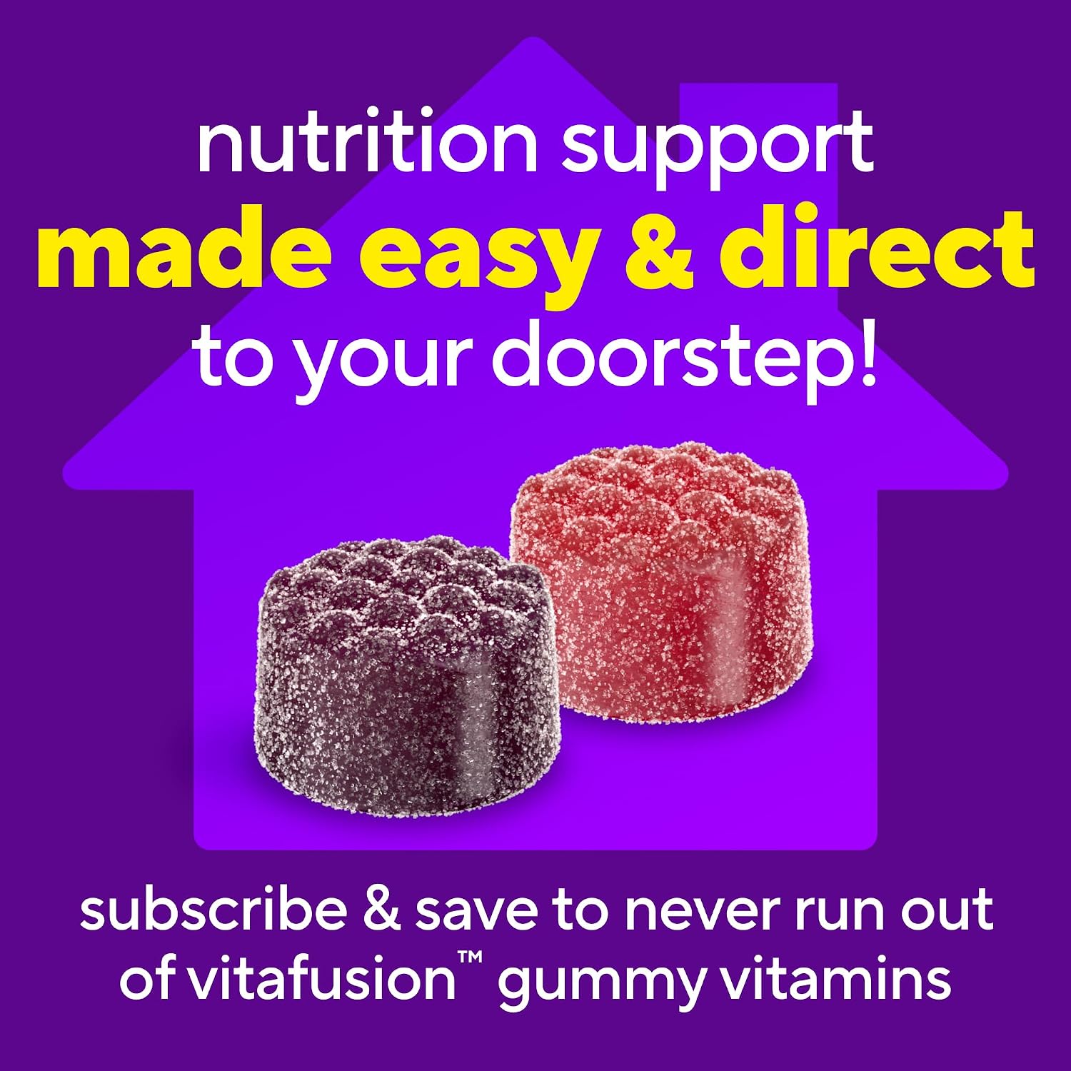 vitafusion Adult Gummy Vitamins for Men, Berry Flavoured, 150 Count (75 Day Supply) - görsel 6
