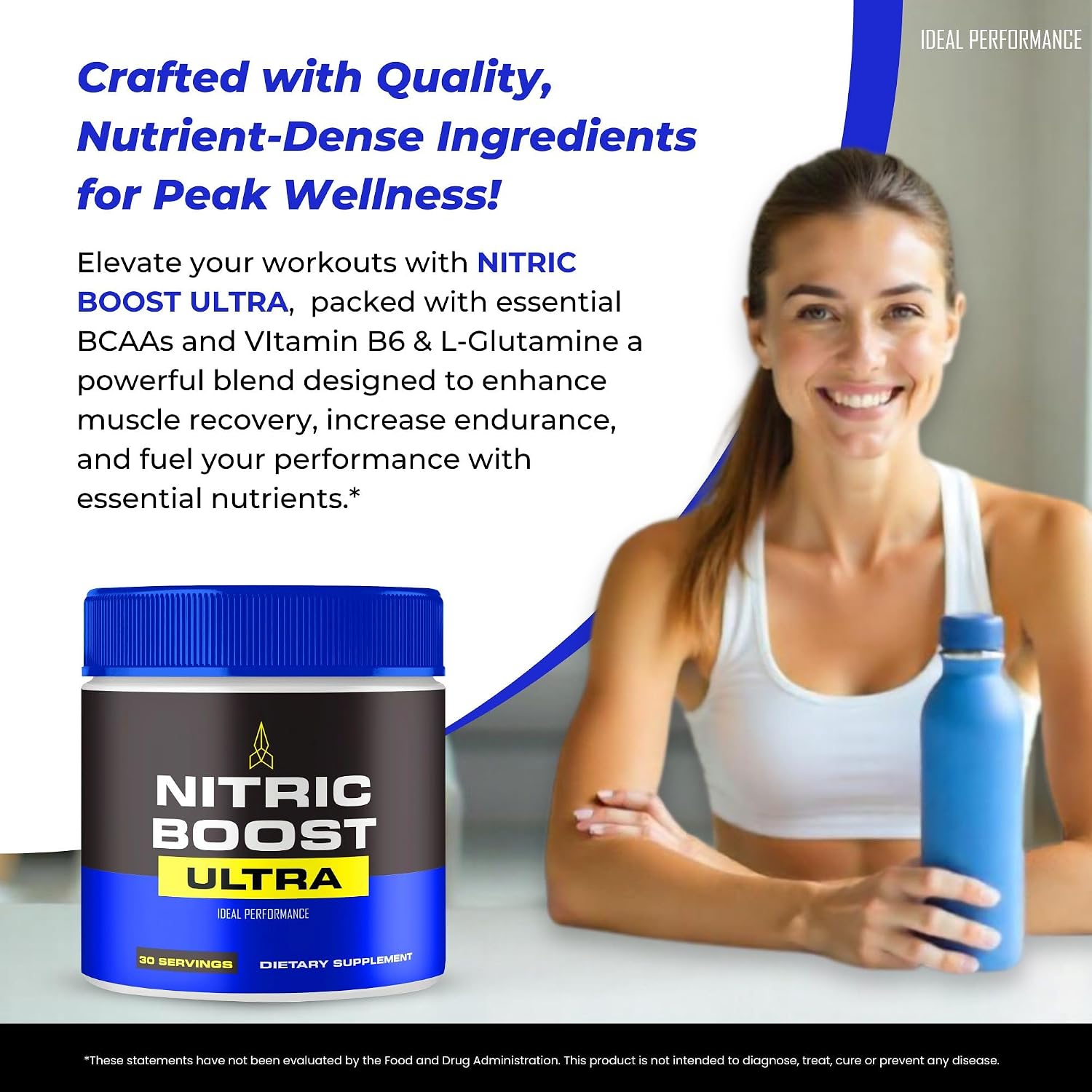 Nitric Boost Ultra Powder - Maximum Strength, BCAA (5 Pack) - görsel 7