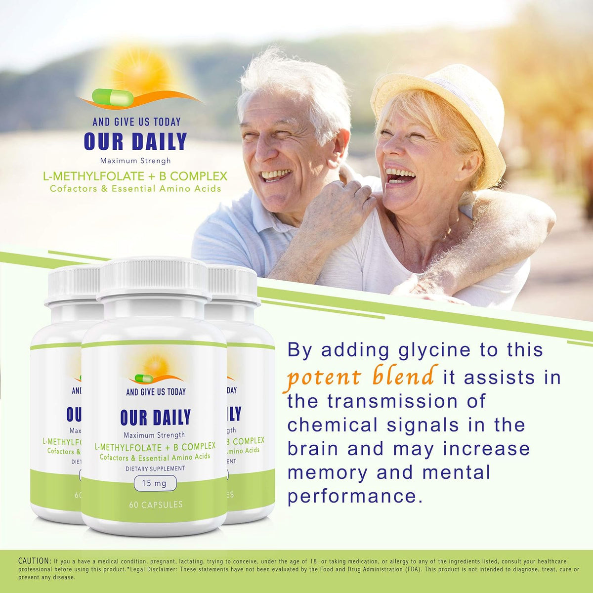 Our Daily Vites L-Methylfolate B Complex Cofactors & Essential Amino Acids - 60 Capsules - görsel 3