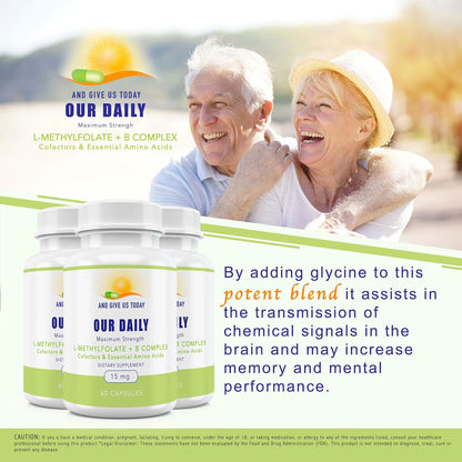 Our Daily Vites L-Methylfolate B Complex Cofactors & Essential Amino Acids - 60 Capsules