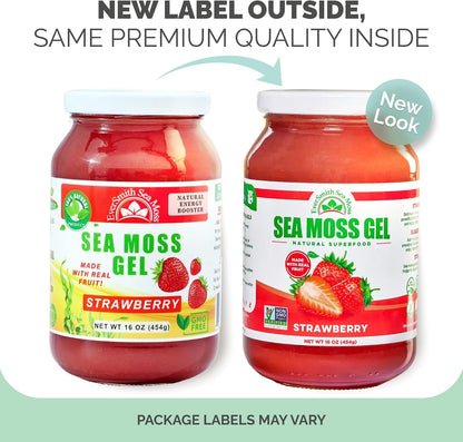 Wildcrafted Irish Sea Moss Gel - Strawberry (1 Jar)