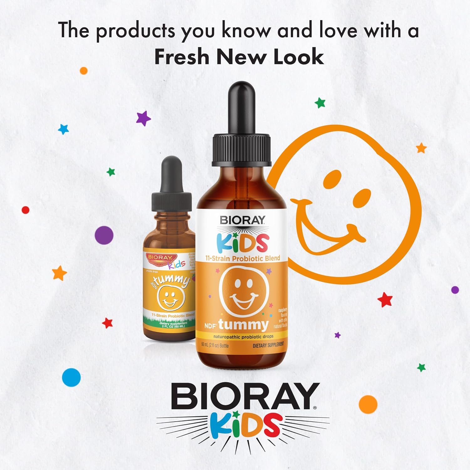 BIORAY Kids NDF Tummy - Raspberry - 60 ml - 11-Strain Probiotic Blend with NDF Chlorella - görsel 3