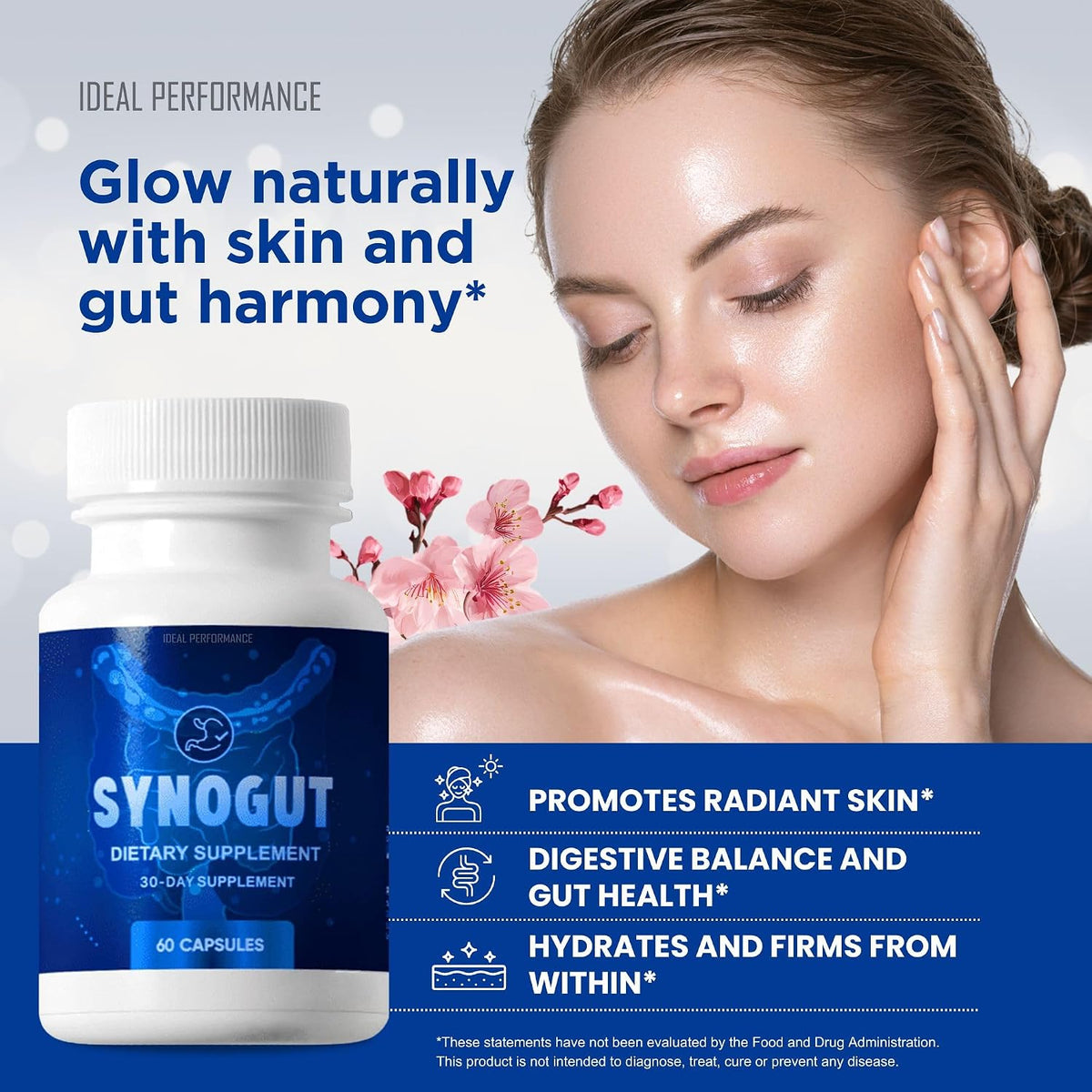 IDEAL PERFORMANCE Synogut Capsules – Dietary Supplement for Gut Health (1 Bottle) - görsel 2