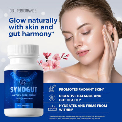 IDEAL PERFORMANCE Synogut Capsules - Food Supplement for Gut Health (5 Bottles)