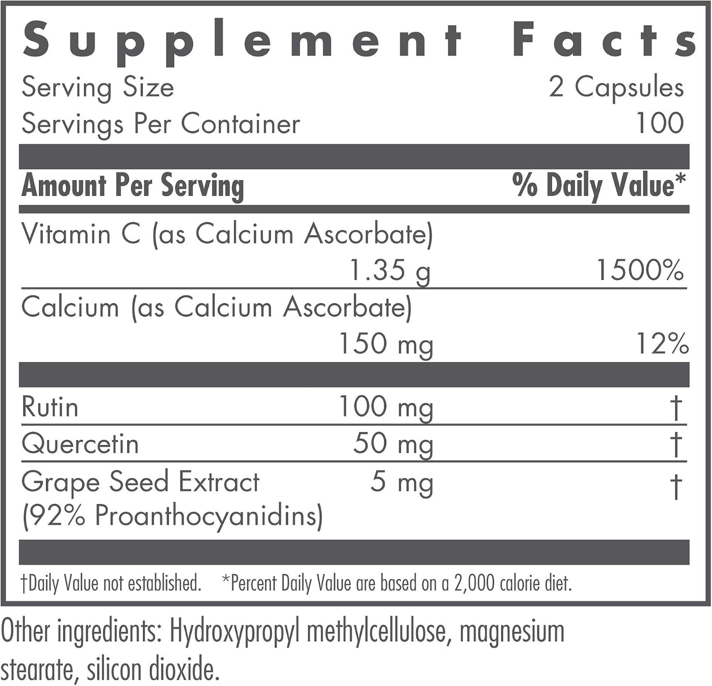 NutriCology Esterol Ester-C with Bioflavonoids - Calcium Ascorbate Vitamin C Supplement - 200 Capsules - görsel 2