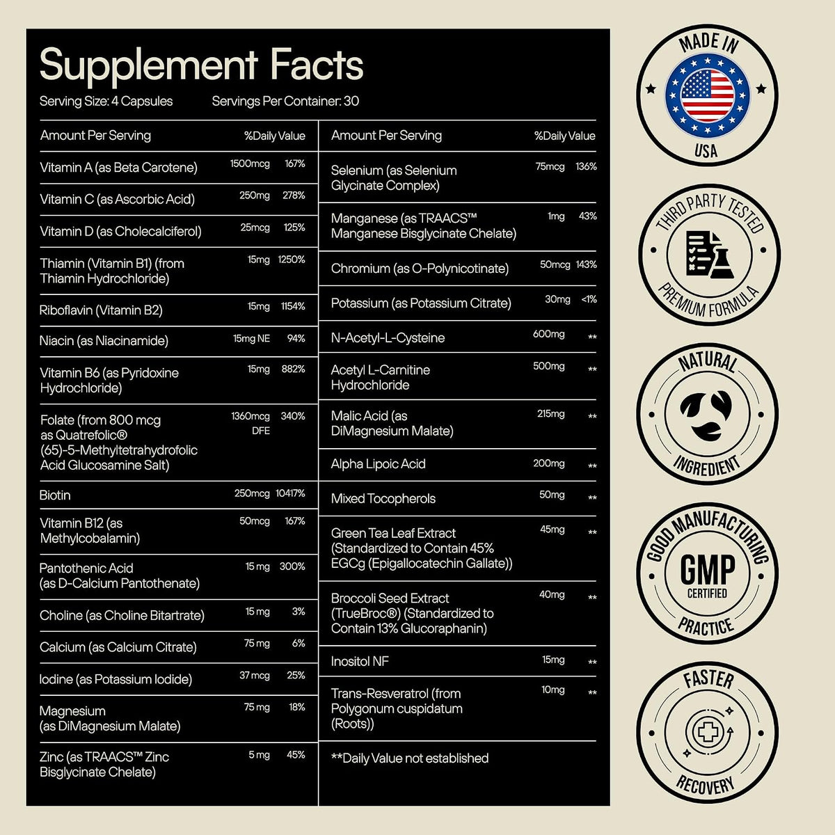 Heylo Multi+ Advanced Multivitamin Supplement – 120 Capsules - görsel 3