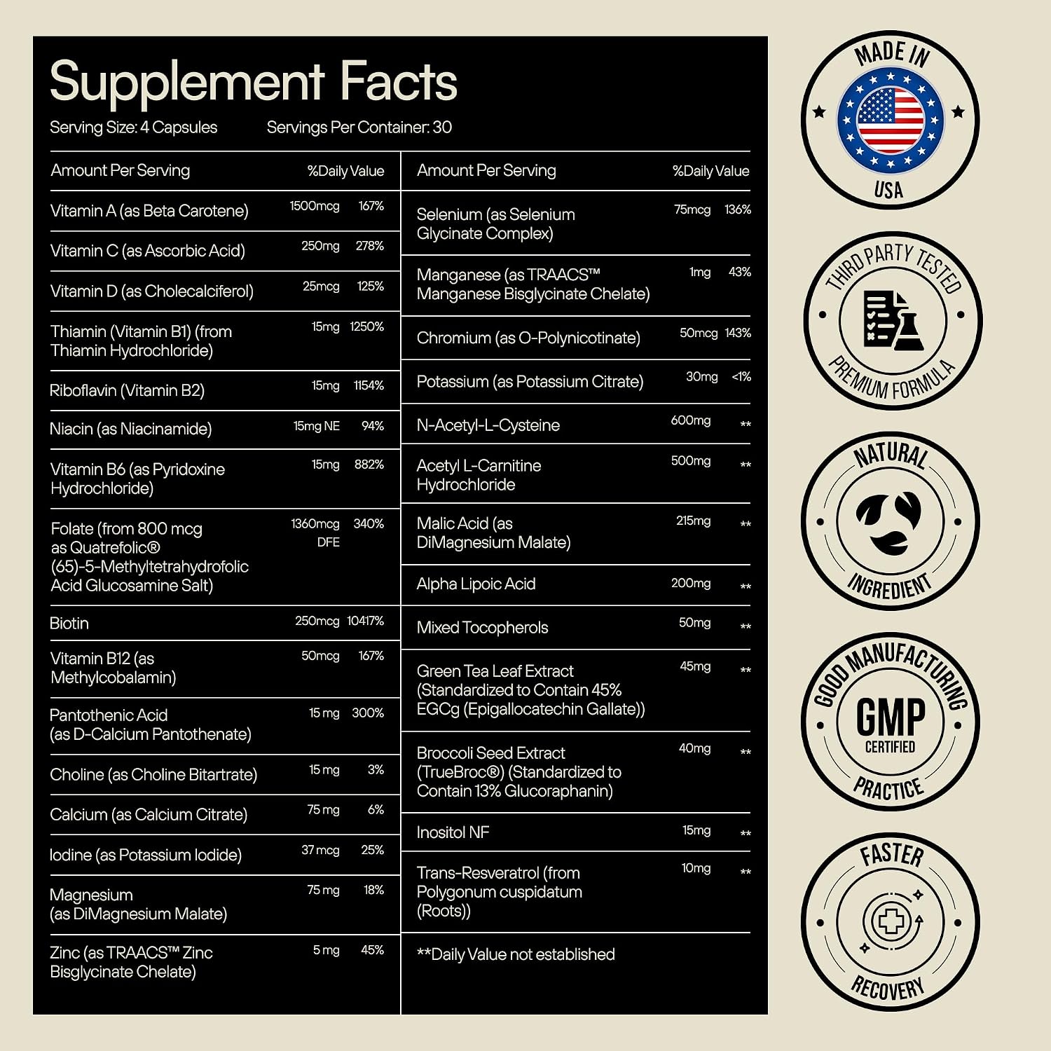 Heylo Multi+ Advanced Multivitamin Supplement – 120 Capsules - görsel 3