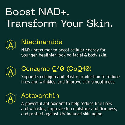 Aramore NAD+ Cell Energising (already correct) Supplement – Anti-Ageing Support, Cellular Health & Skin care, 30-Day Supply