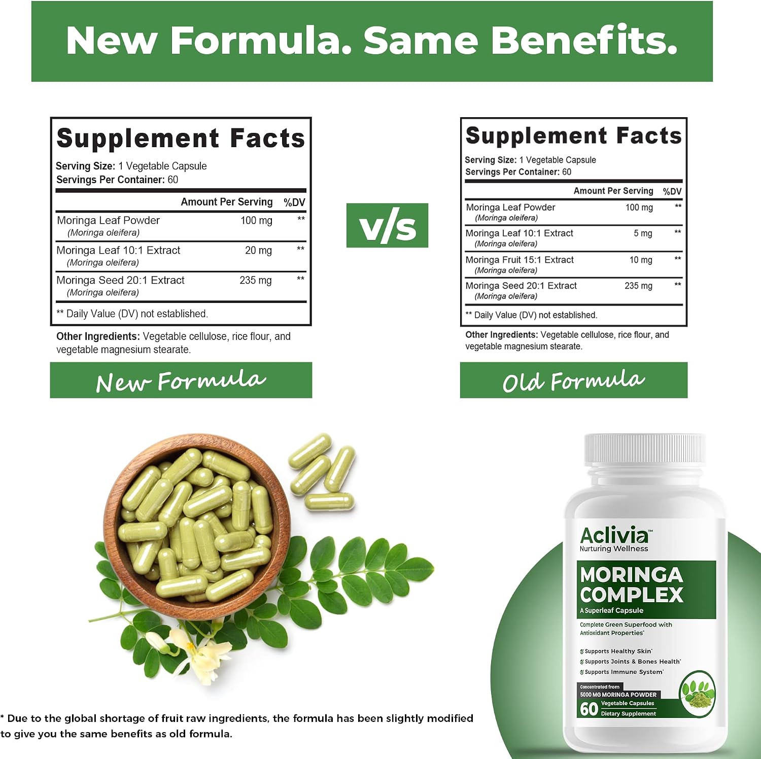 Moringa Complex - Maximum Strength Moringa Oleifera Food Supplement - 5000mg - 60 Capsules - görsel 5