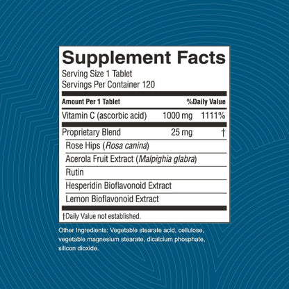 Nature's Sunshine Vitamin C Time-Release, 1000 mg, 120 Tablets