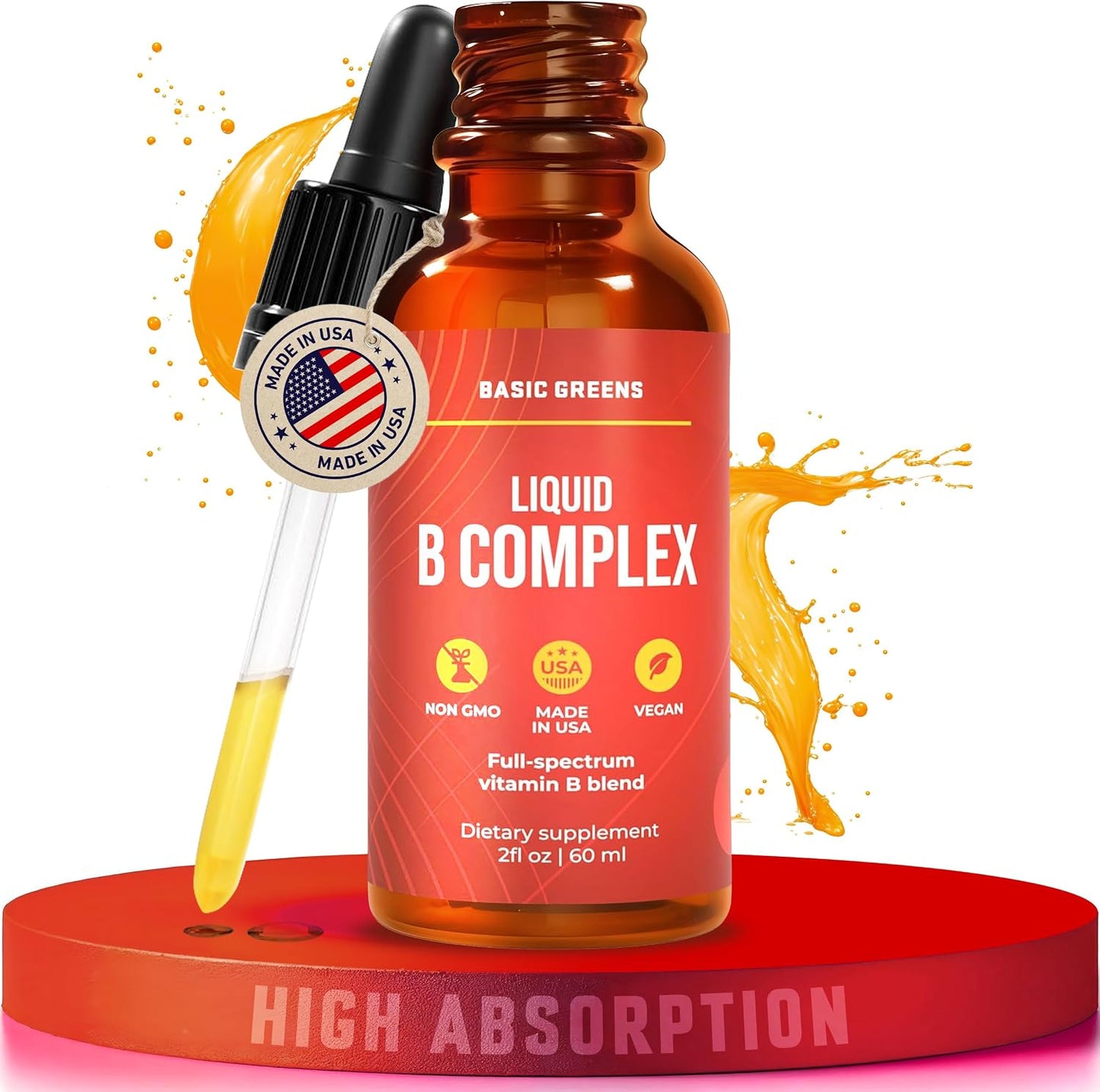 Vitamin B Complex Liquid Drops – Extra Strength Sublingual Formula, Vegan - görsel 8