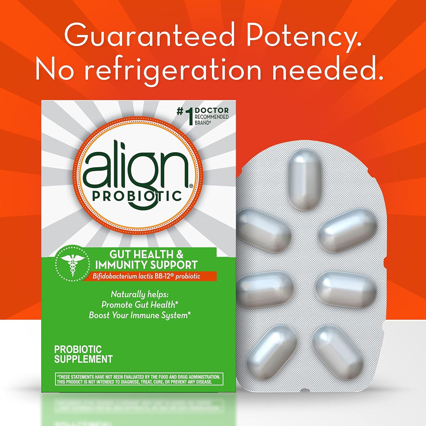 Align Gut Health & Immunity Probiotic, Daily Digestive Support for Men and Women, 14 Capsules - görsel 7
