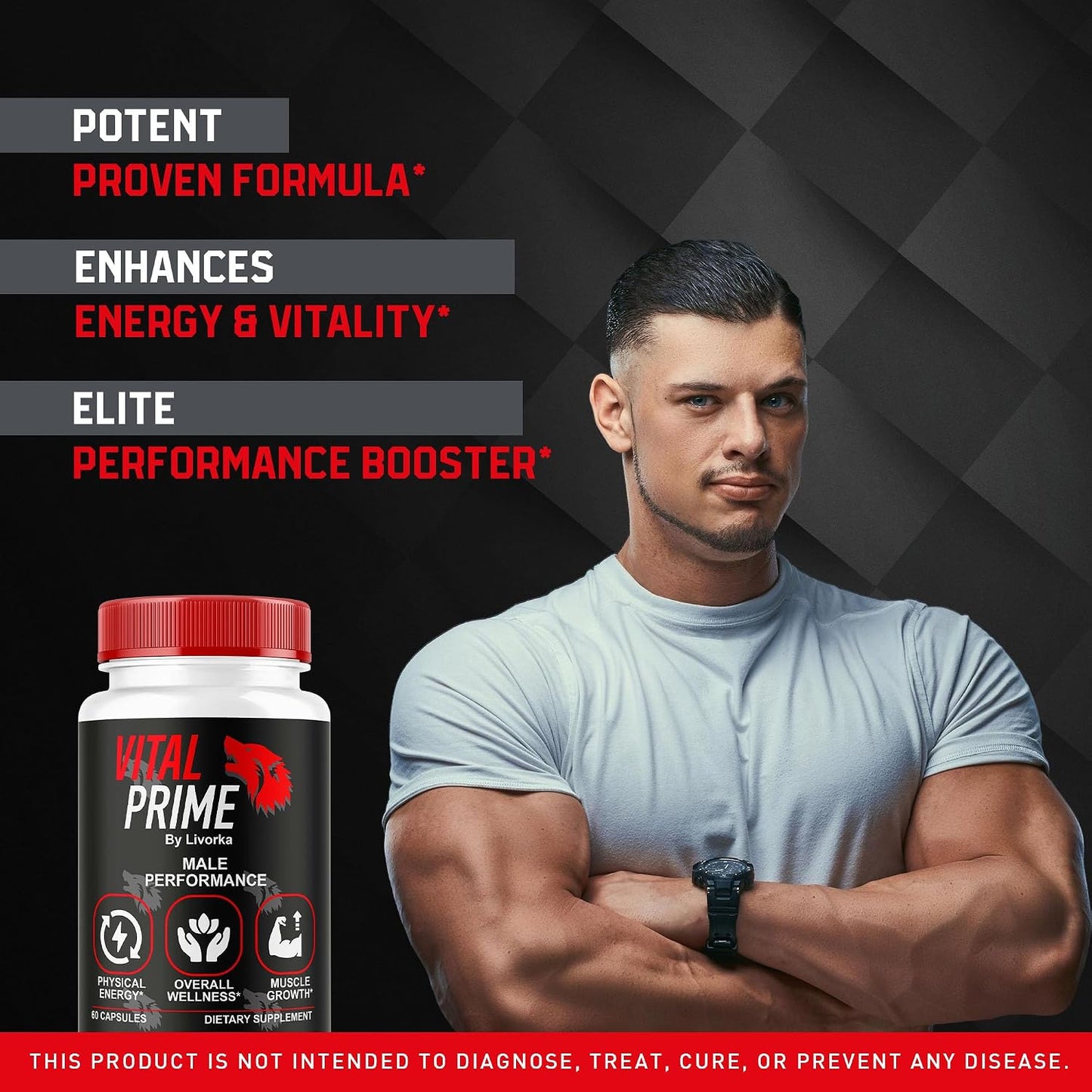 Vital Prime for Men, Advanced Formula, Dietary Supplement Support Capsules for 5 Months, Pack of 5 - görsel 3