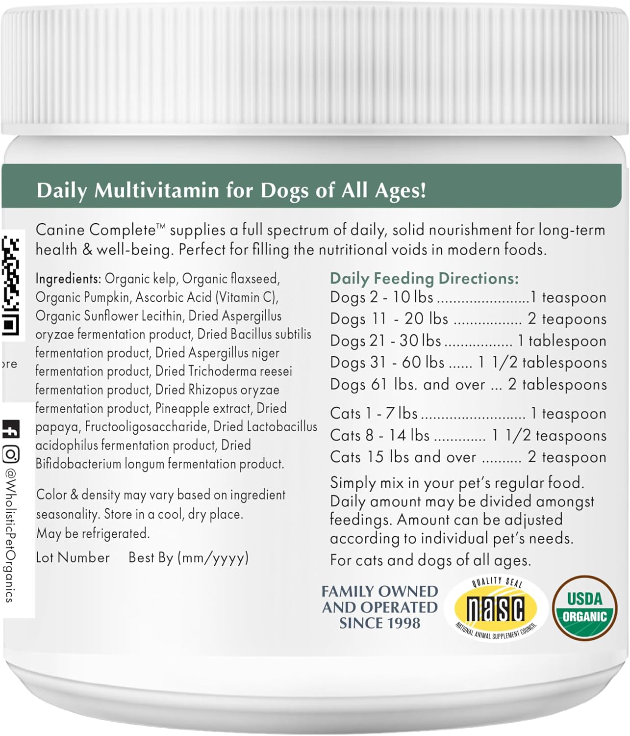 Canine Complete - Dog Multivitamin Powder - 227g - görsel 3
