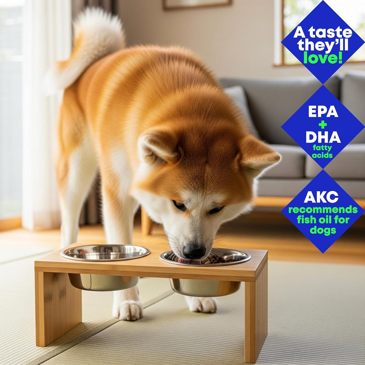 Wild-Caught Alaskan Salmon & Pollock Oil for Dogs – Omega-3 for Itchy Skin, Shedding, Allergies & Joint Support – NASC Certified – 16oz (473ml) Liquid Food Topper | Club Hachiko - görsel 4