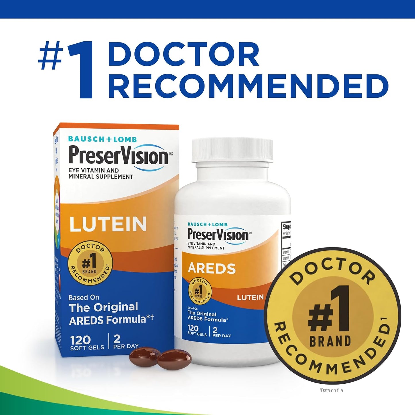 PreserVision AREDS Eye Vitamins – Lutein Formula (120 Softgels) - görsel 4