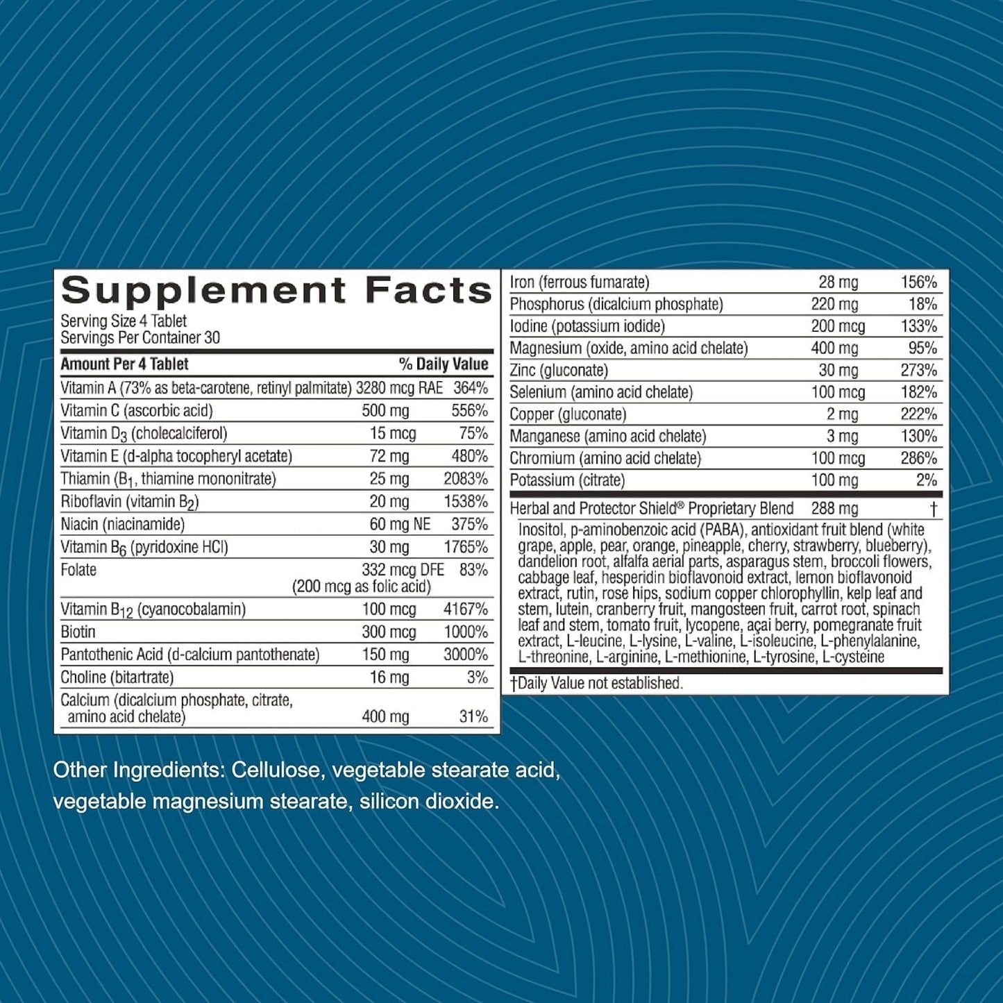 Nature's Sunshine Super Supplementary - Complete Multivitamin with Minerals, Antioxidants for Nutritional Gaps, Overall Health, Immune & Energy Support, 120 Tablets - görsel 5