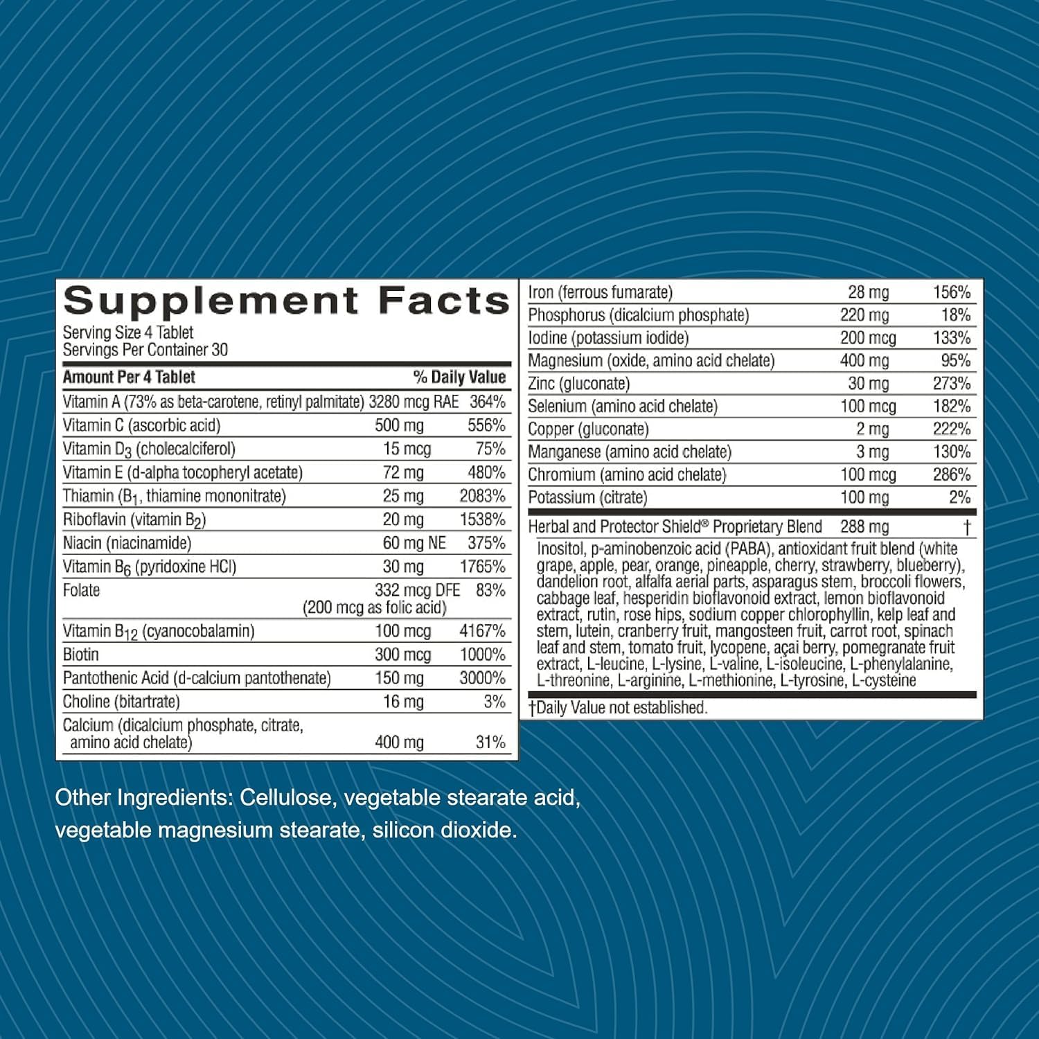 Nature's Sunshine Super Supplementary - Complete Multivitamin with Minerals, Antioxidants for Nutritional Gaps, Overall Health, Immune & Energy Support, 120 Tablets - görsel 5