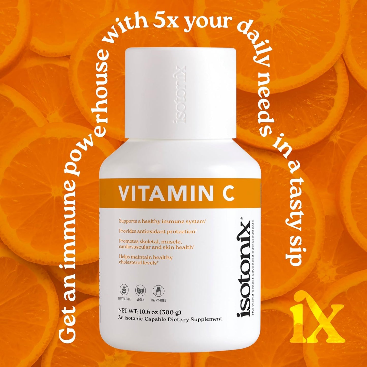 Isotonix Vitamin C Powder – 500 mg Buffered Vitamin C with Beta Carotene and Potassium, Isotonic, Vegan, Gluten-free, 90 Servings - görsel 5