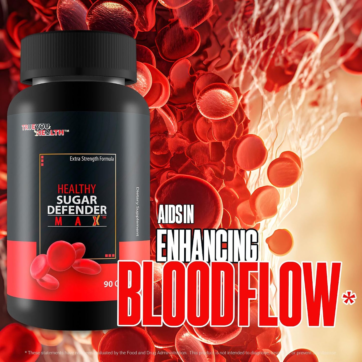 Healthy Sugar Defender Max – Our Finest Sugar Support Supplement – Multi-Action Blood Health Capsules for Circulation & Vein Support – Herbal Formula for Legs, Heart & Body - görsel 5