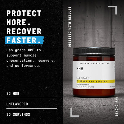 Beyond Raw Chemistry Labs HMB Powder - 30 Servings