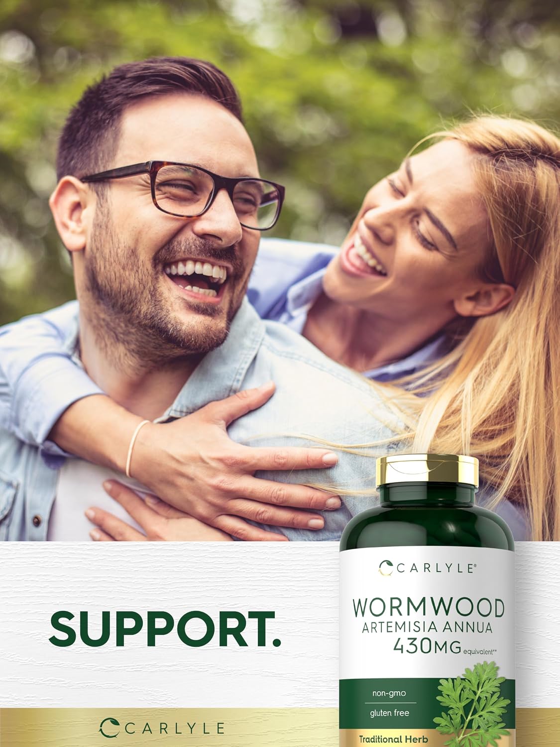 Carlyle Wormwood Capsules – 200 Count – Artemisia Annua Herb – Non-GM & Gluten-free Supplement - görsel 6