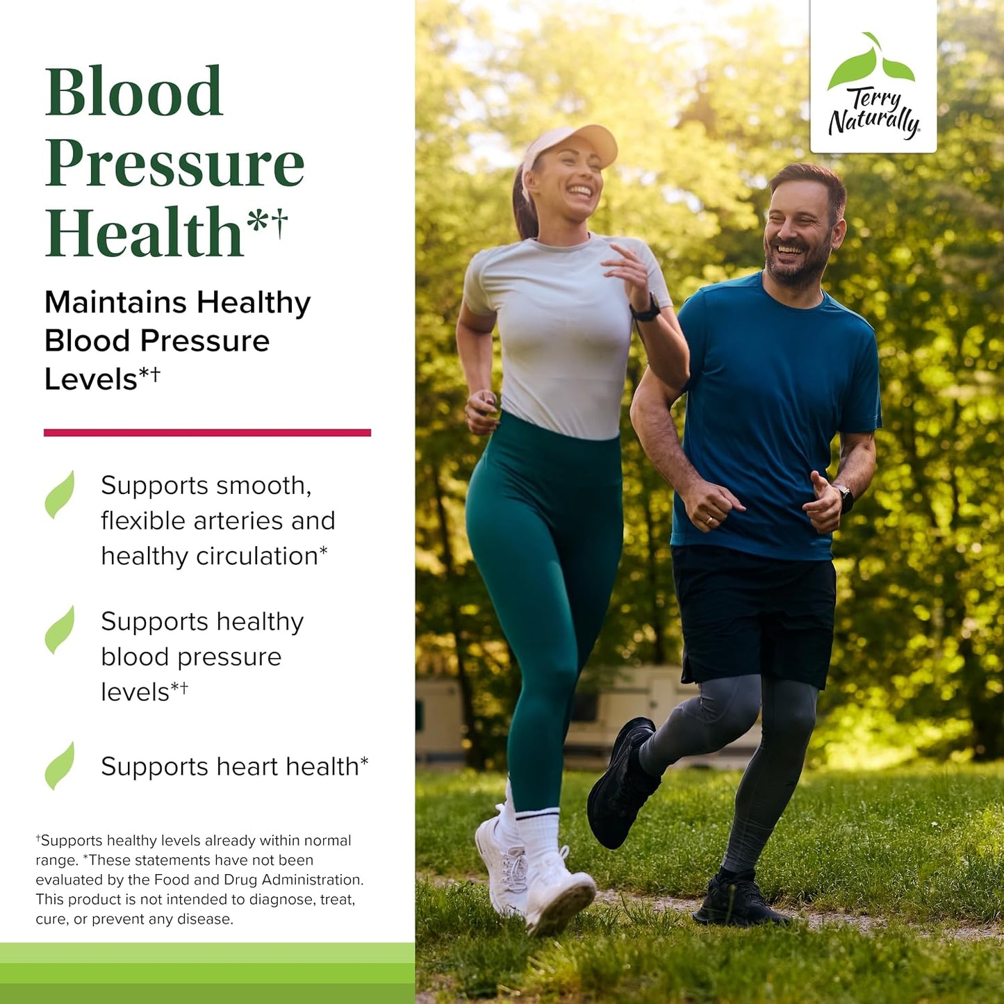 Terry Naturally Blood Pressure Health – Normal Blood Flow & Circulation Support Supplement with Antioxidants, 60 Capsules - görsel 3