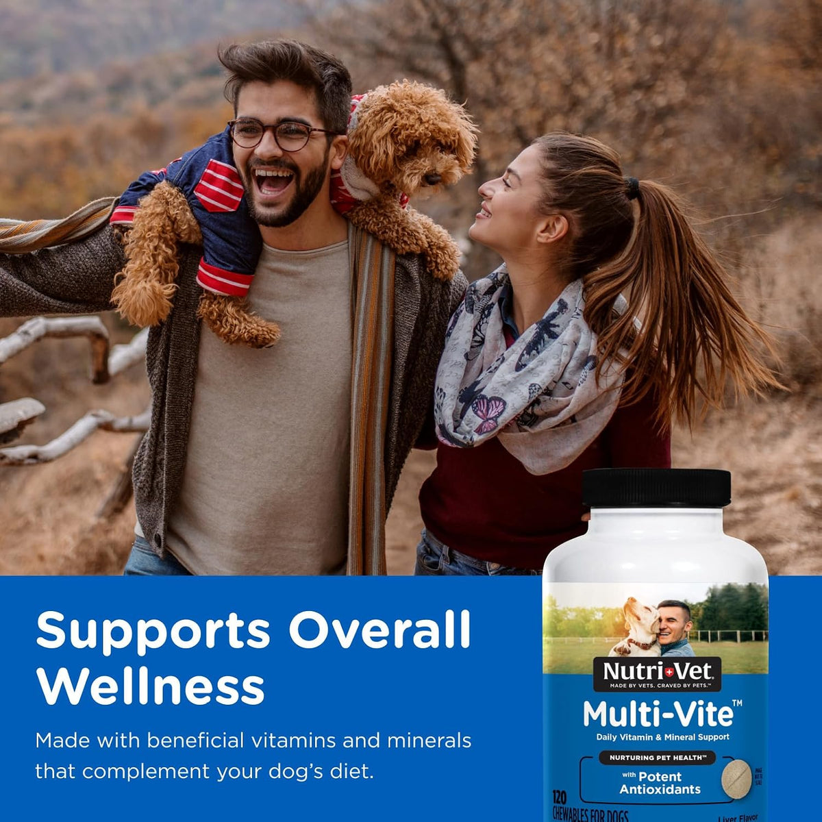 Nutri-Vet Multi-Vite Chewables for Adult Dogs - 120 Count - görsel 2