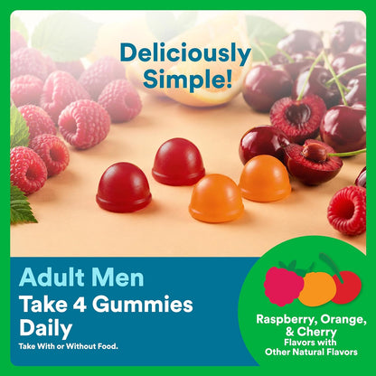 SmartyPants Men's Multivitamin Organic Gummies – 120 (30-Day Supply)