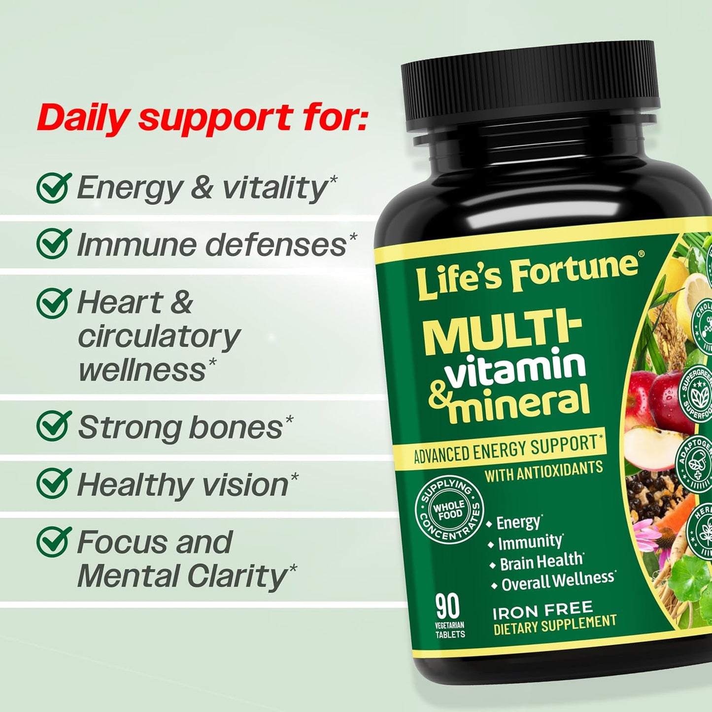 Life's Fortune Wholefood Multivitamin & Mineral Supplement - görsel 3