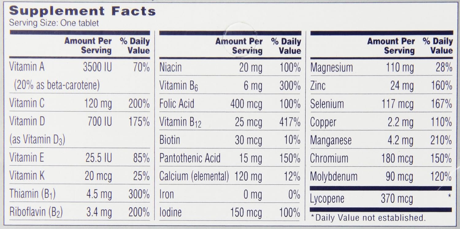 One A Day Men's 50+ Healthy Advantage Multivitamin, 65 Tablets - görsel 10