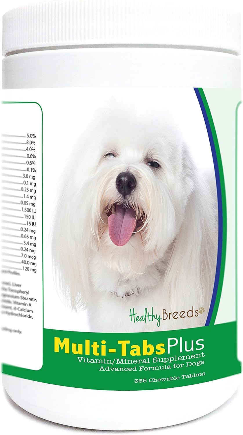 Healthy Breeds Coton de Tulear Multi-Tabs Plus Chewable Tablets 365 Count - görsel 1