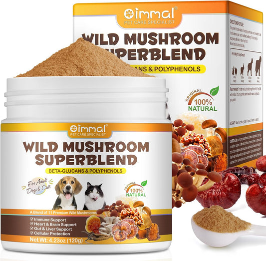 Wild Mushroom Superblend – Organic Mushroom Supplement for Dogs & Cats (125 ml)
