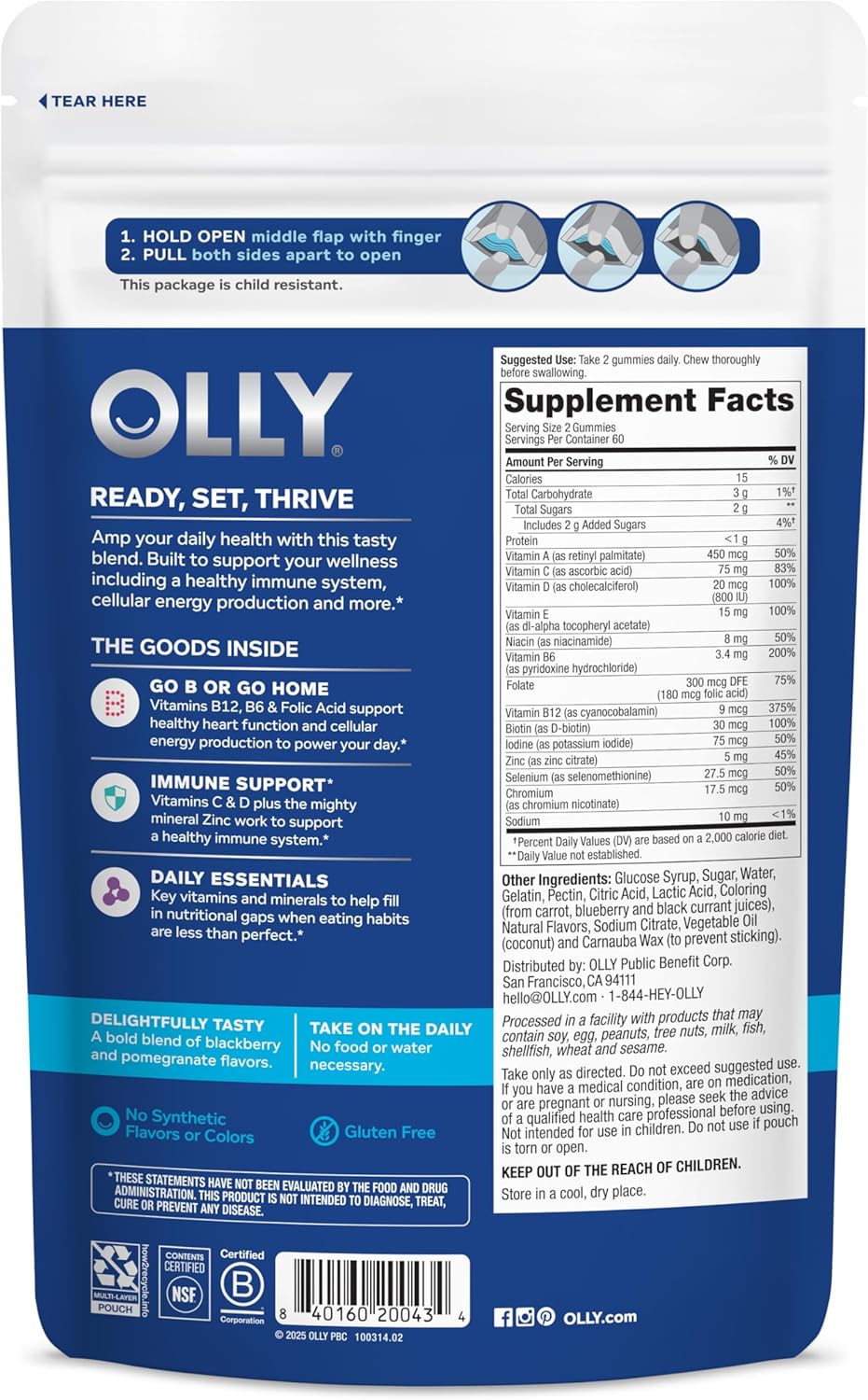 OLLY Men's Multivitamin Gummy – 120 Gummies (60-Day Supply) - görsel 9