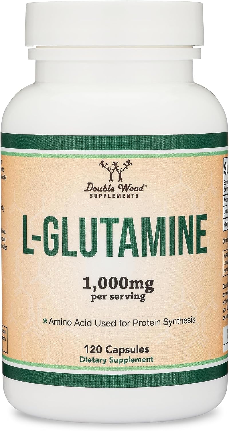 L-Glutamine Capsules (1000mg, 120 Capsules) – Double Wood Supplements - görsel 5