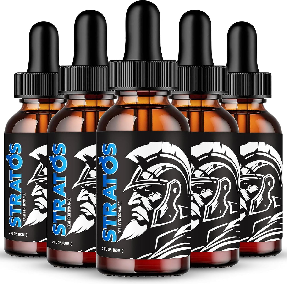 Stratos Drops – Official Liquid Supplement for Men's Vitality & Performance (5 Pack) - görsel 1