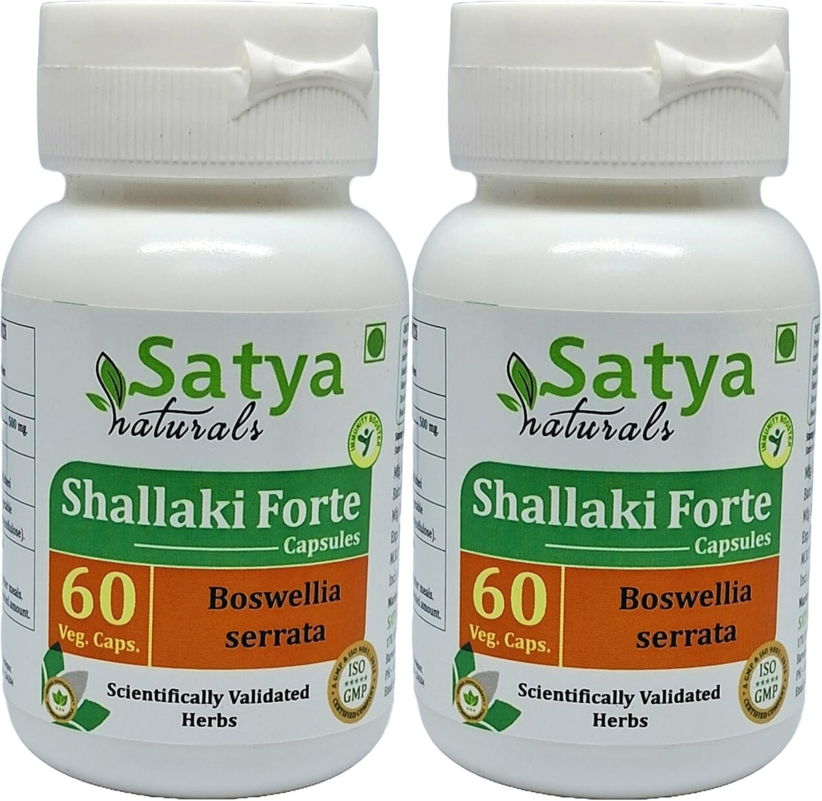 Satya Naturals Shallaki Forte Capsules 500mg - Boswellia Serrata Extract - 4 Bottles of 60 Veg Capsules - görsel 8