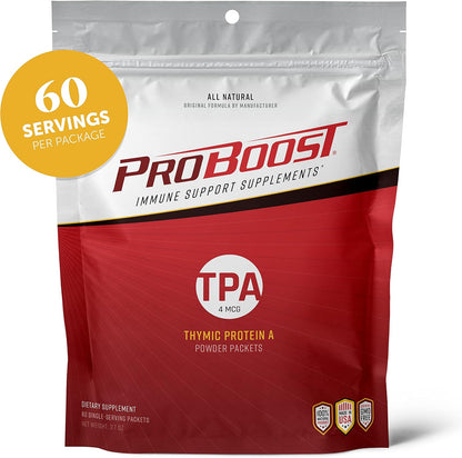 ProBoost Thymic Protein A (TPA) Powder Sachets - Immune Support - 60 Sachets, 4 mcg Each