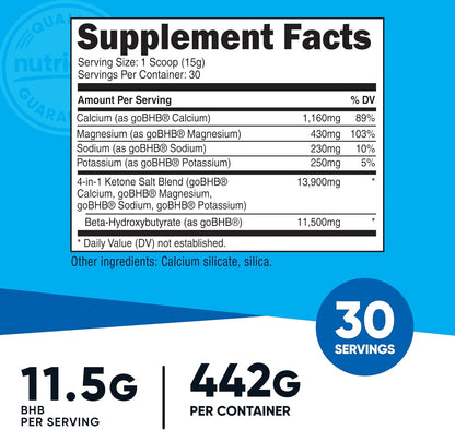 Nutricost Keto BHB Exogenous Ketones 4-in-1 - Unflavoured - 30 Servings