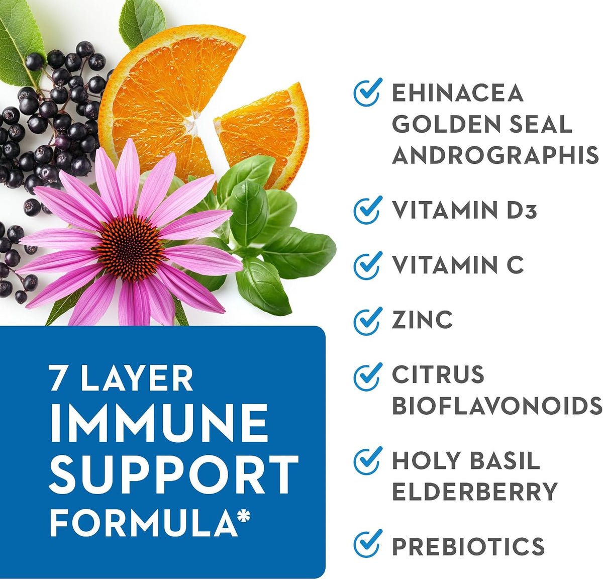 Vitaminerals® TRIVIRA | Vitamin C | Vitamin D3 | Zinc | Herbs | Prebiotics | 60 Vegetable Capsules - görsel 3