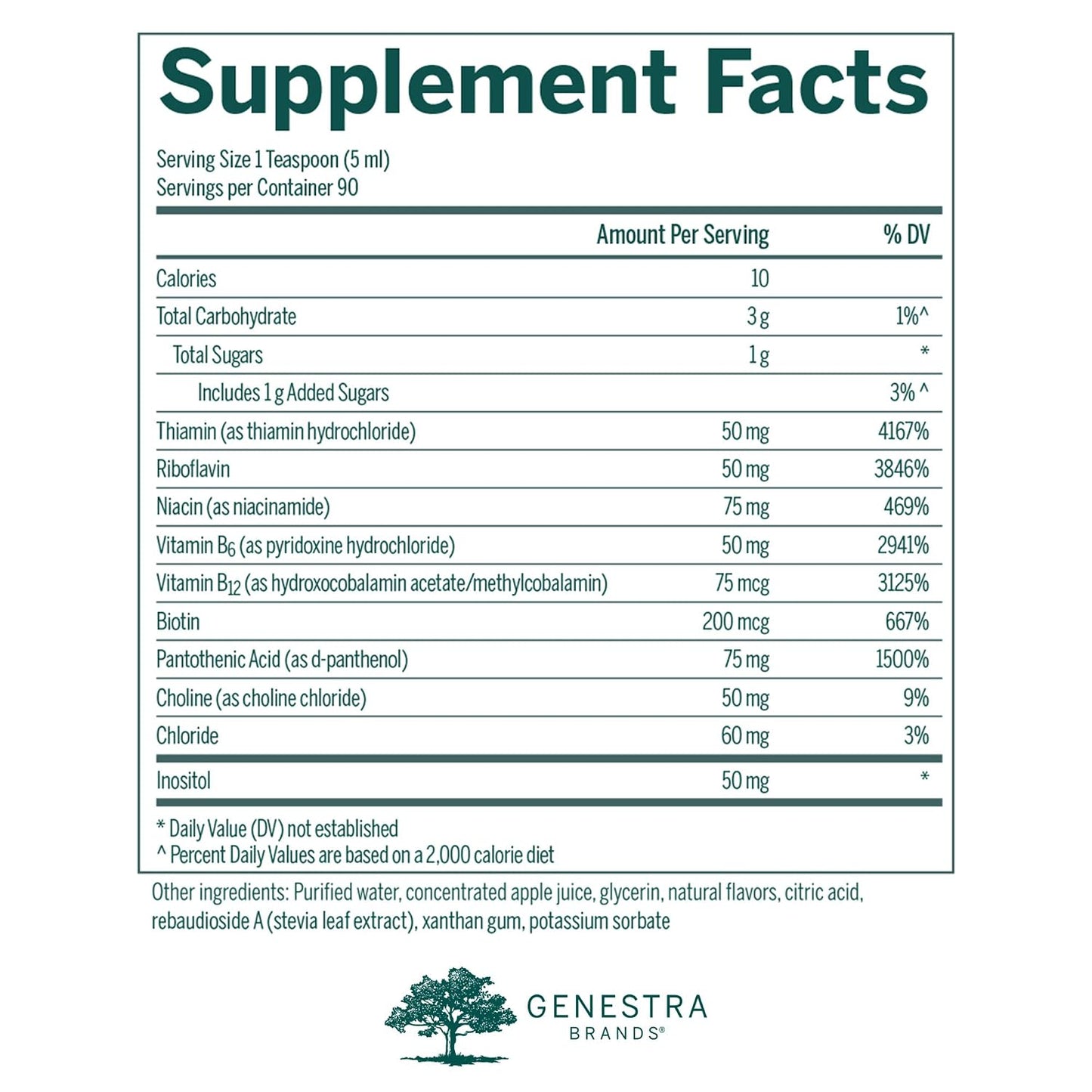 Genestra Brands Liquid B Complex - Broad Spectrum B-Vitamin Complex, 450 ml - görsel 2