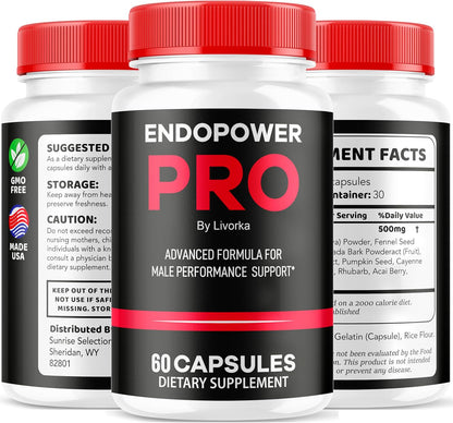 Endopower Pro Pills - Advanced Formula Multivitamin Supplement (120 Capsules, 2-Month Supply)