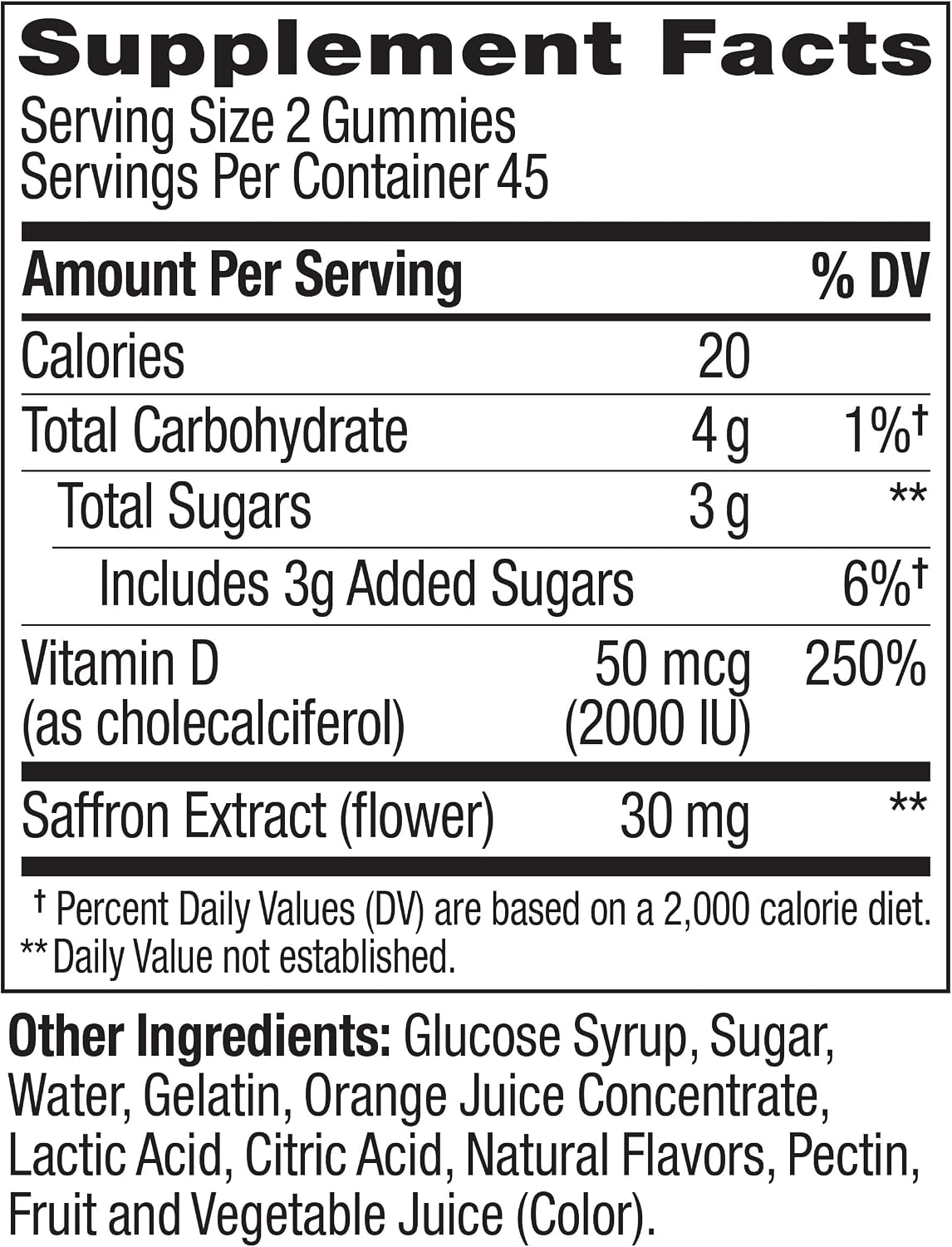 OLLY Hello Happy Gummy Worms – Mood Support with Vitamin D & Saffron, Tropical Zing, 90 Count - görsel 6