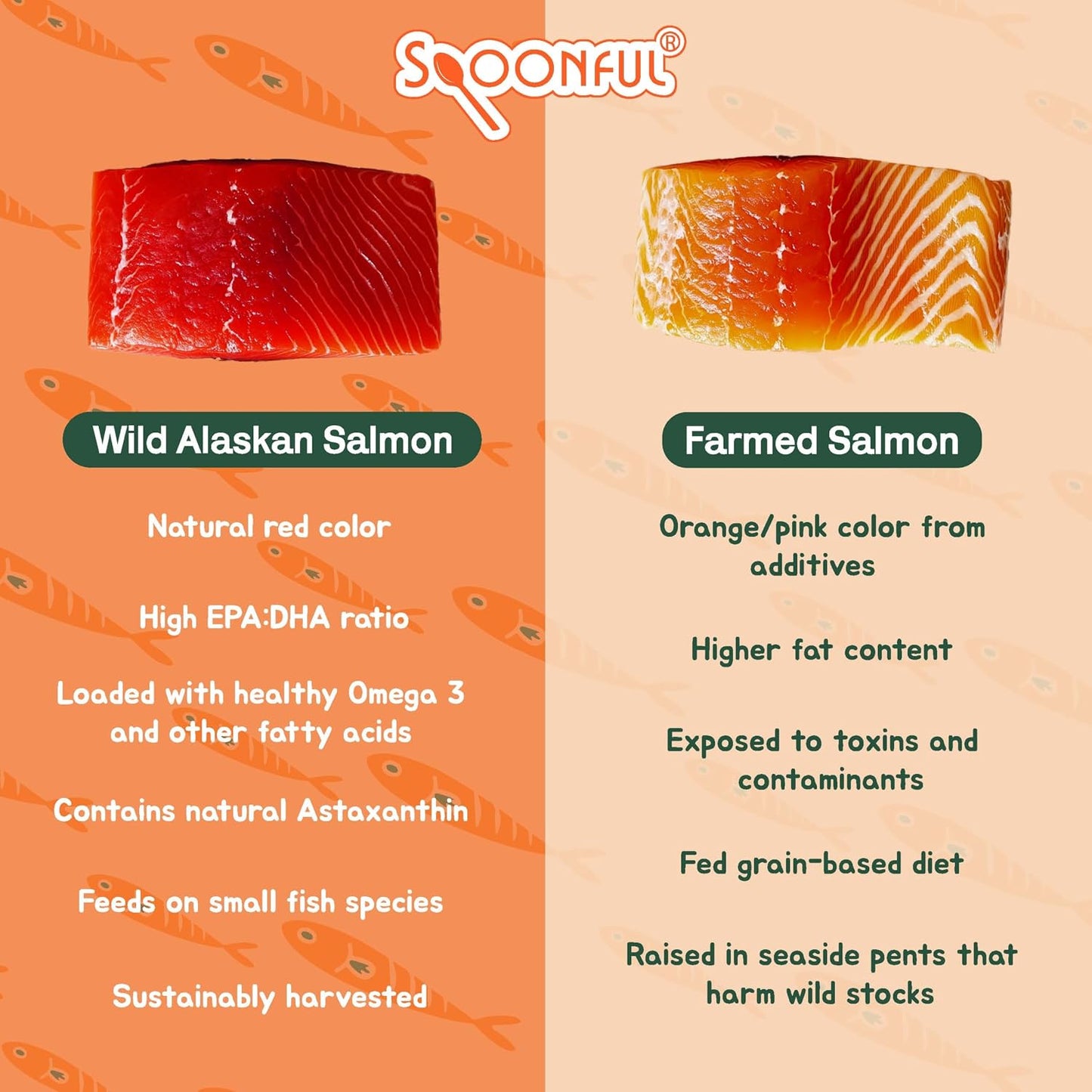 Spoonful Salmon Squeeze – Wild-Caught Alaskan Salmon Oil Soft gel capsules for Dogs and Cats, 60 Soft gel capsules - görsel 6