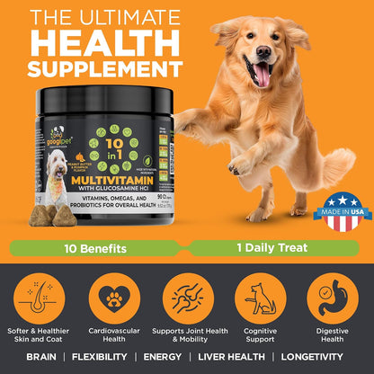 Googipet Premium Dog Multivitamin Chewable - PB & Pumpkin Flavour