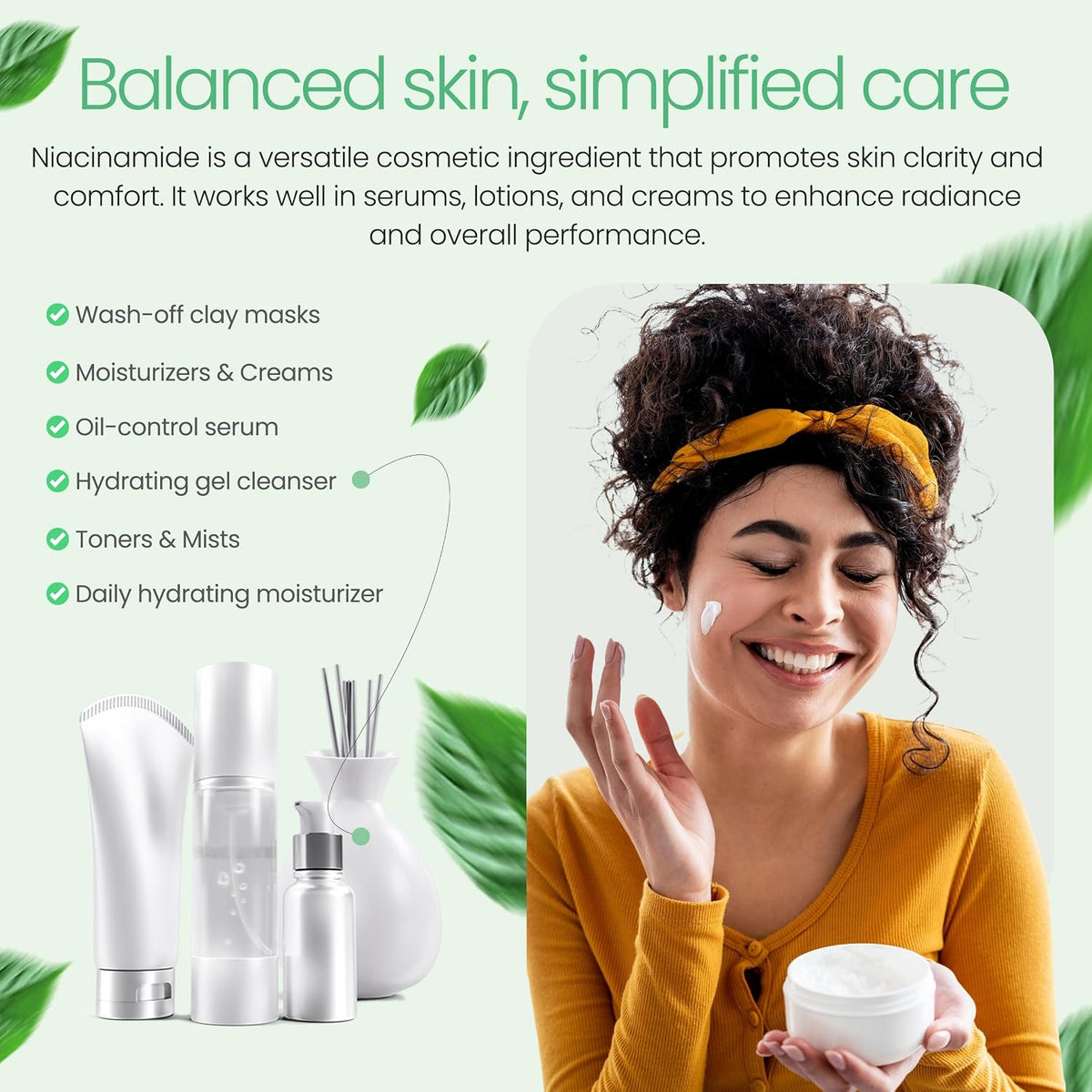 Talsen Chemicals Pure Niacinamide Powder for Skin care (Vitamin B3) - 226 g Cosmetic Grade - görsel 3
