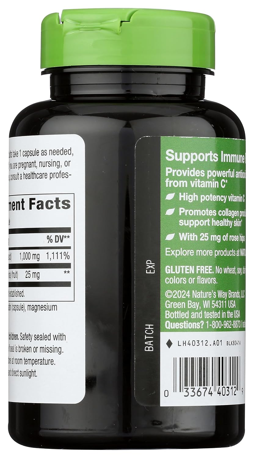 Nature's Way Vitamin C 1000mg with Rose Hips, 100 Tablets - görsel 2